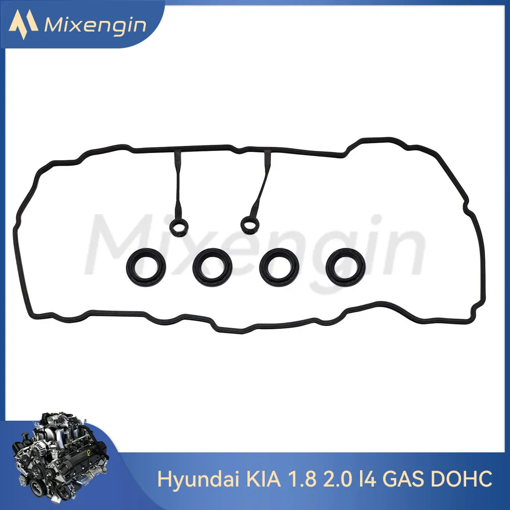 Valve Cover Gasket kit fit 1.8 2.0 L l4 GAS DOHC Naturally Aspirated For Hyundai Tucson Sonata Kia Elantra Optima 1.8L 2.0L