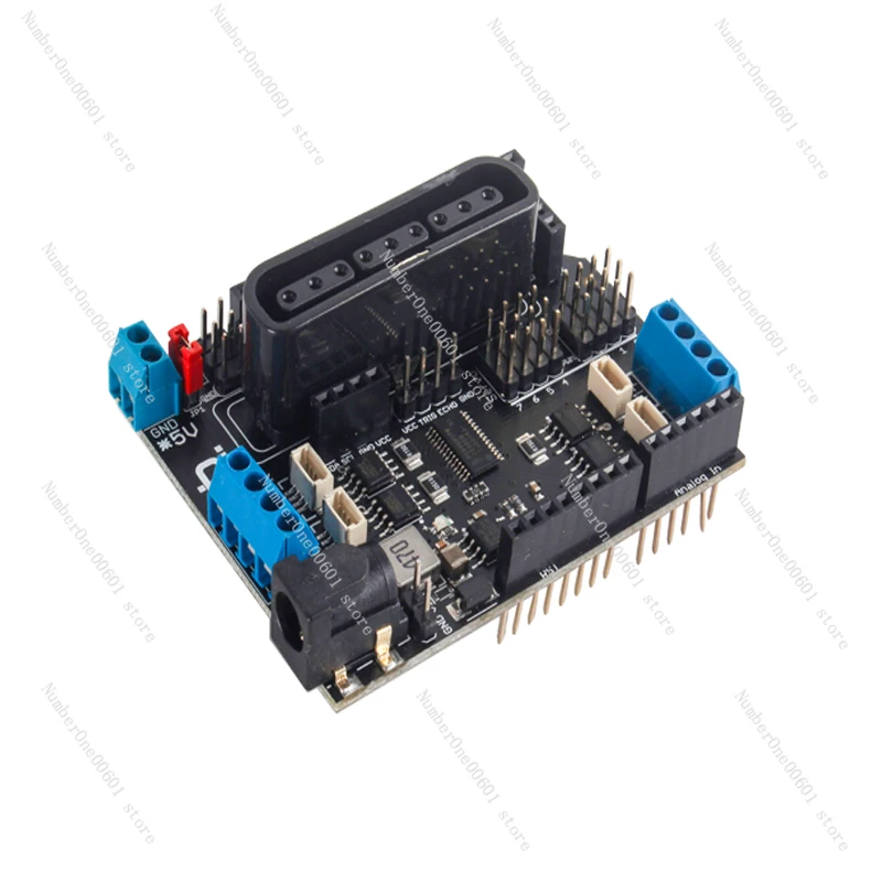 PS2 Joystick Shield Board 5-12V with 4 Channels Motors and 8 Channels Servos for ESP32 Robot for Robot Car or Robot Arm