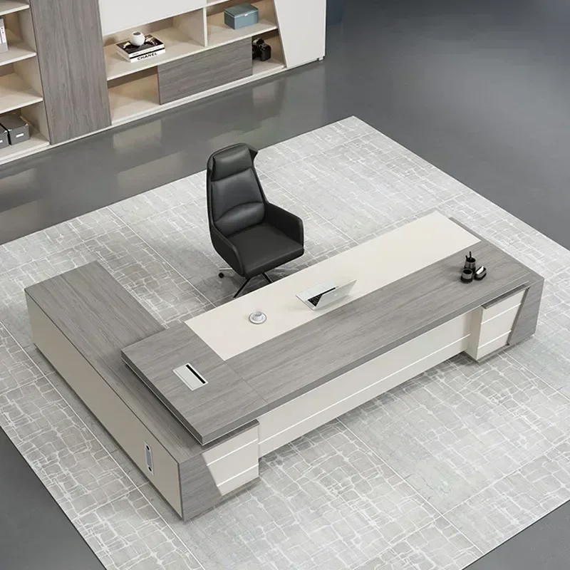 

Reception Computer Desk Corner Bureaux Table Room Shelves Desks Table Work Economic Display Nordic Escrivaninha Unique Furniture