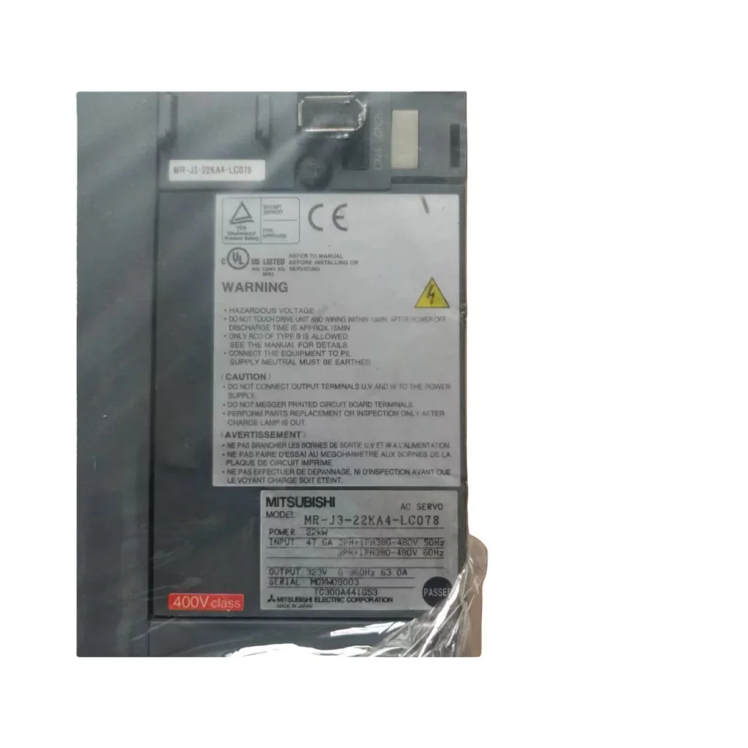 New Original PAC PLC Programming Controller RS485 Ethernet Multi-Voltage Memory Options for Industrial Control MR-J3-22KA4-LC078