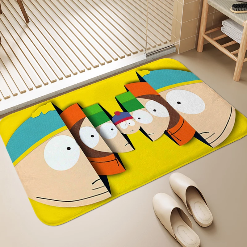 Carpet for Bedroom S-South Park Cute Bathmat Custom Living Room Rugs Entryway Toilet House Entrance Mat Modern Home Decoration