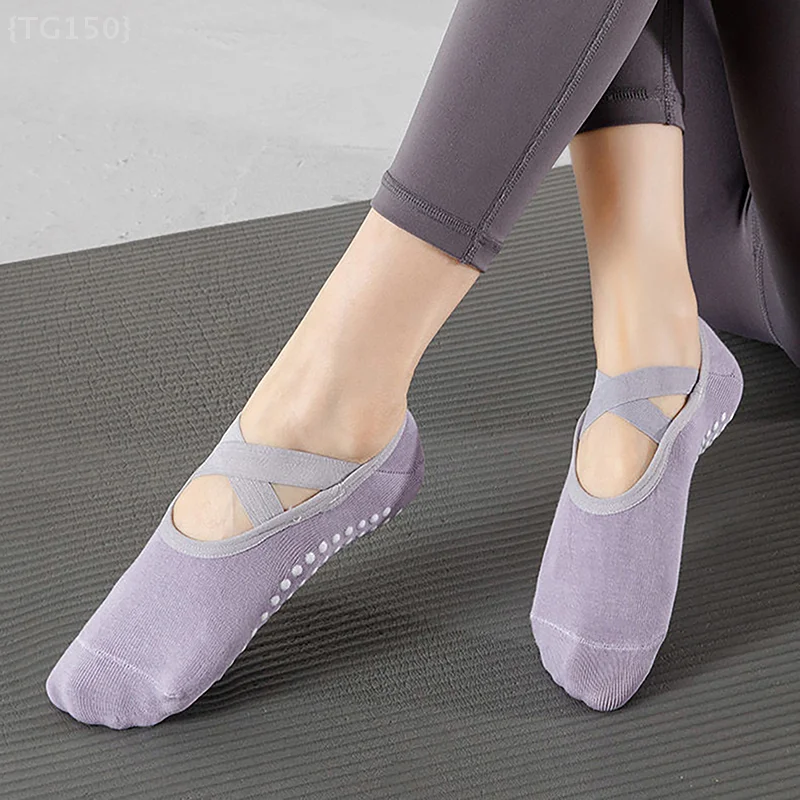

【N】Yoga Socks Professional Anti Slip for Women, Sport Sweat-absorbent Breathable Pilates Ballet Dance Socks