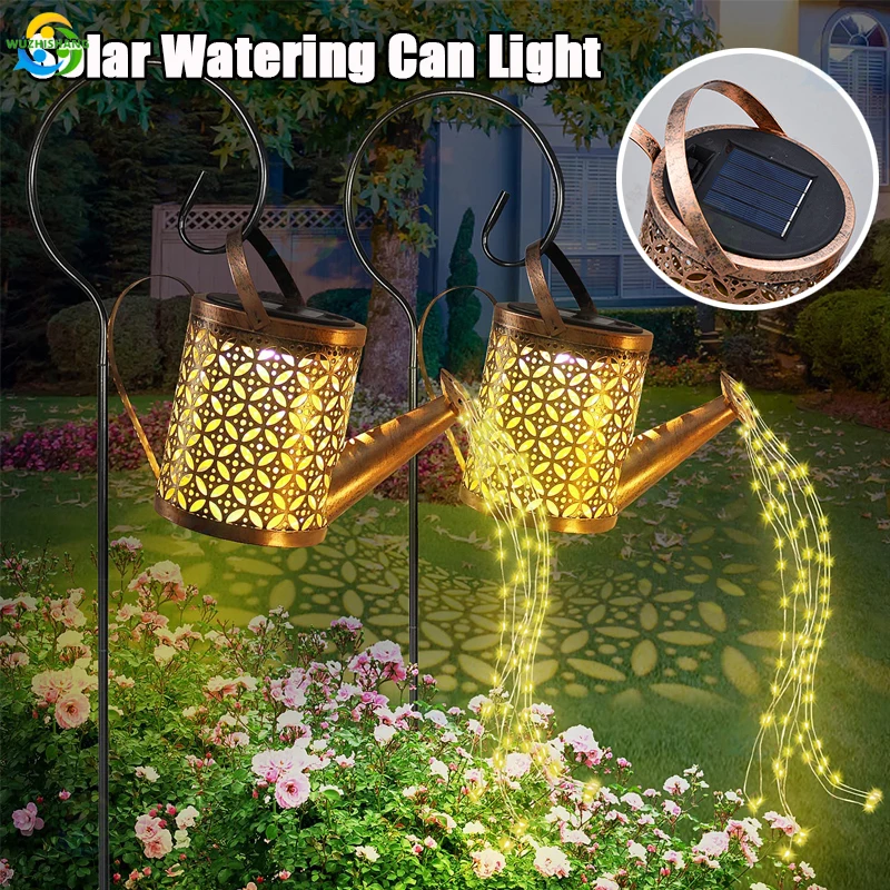 Outdoor Solar Water Kettle Light, Impermeável, Retro Garden Landscape, Insert Lights for Courtyard, Porch Lawn, Decoração do quintal