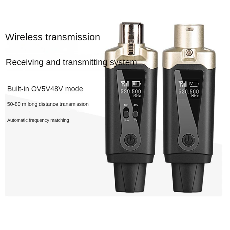 Wireless Microphone System UHF Wireless XLR Transmitter And Receiver For Dynamic Microphone, Audio Mixer, PA System Durable