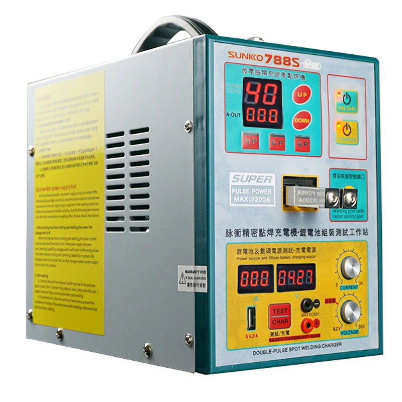 SUNKKO 788S-PRO Battery Spot Welder MachineAutomatic Pulse 18650 Battery Welding Machine With 70B Spot Welding Pen