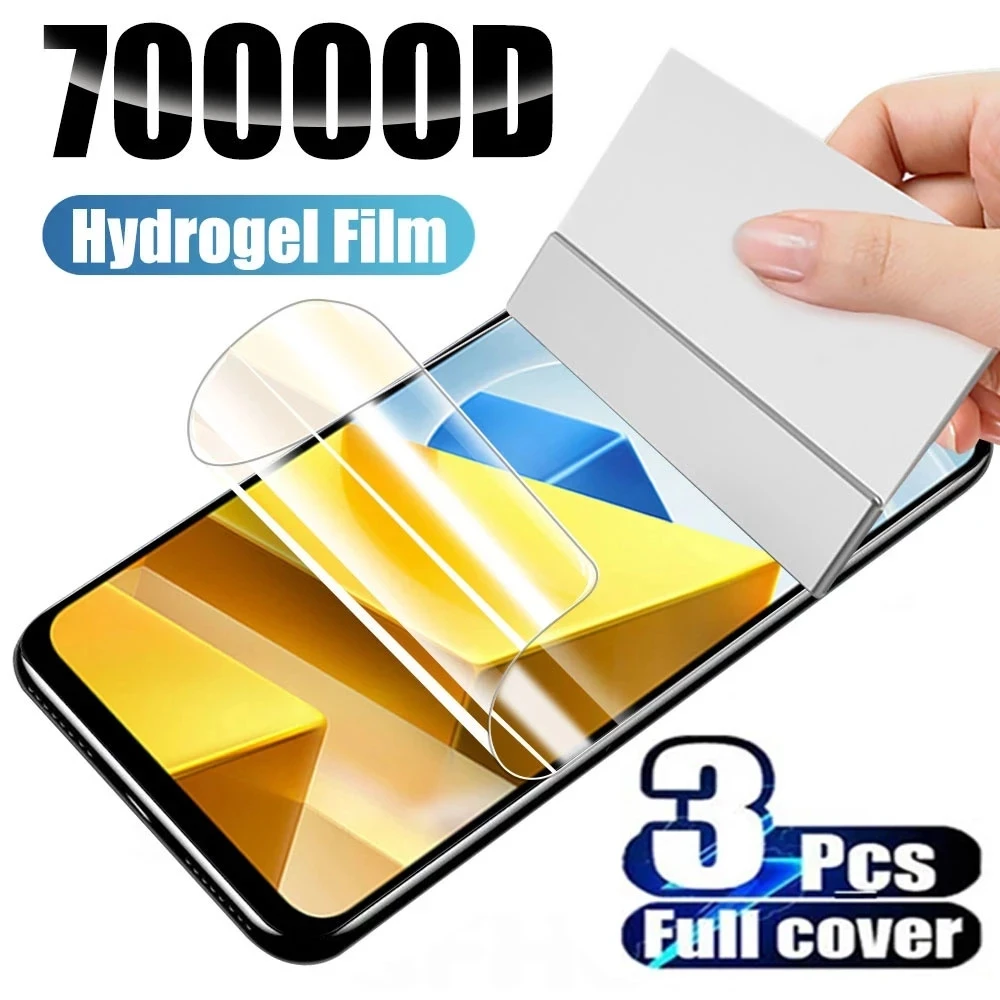 3PCS Hydrogel Film Case For Xiaomi Poco X5 Pro Screen Protector For Xioami Poco X5 X5Pro 5G HD Clear Protective Film