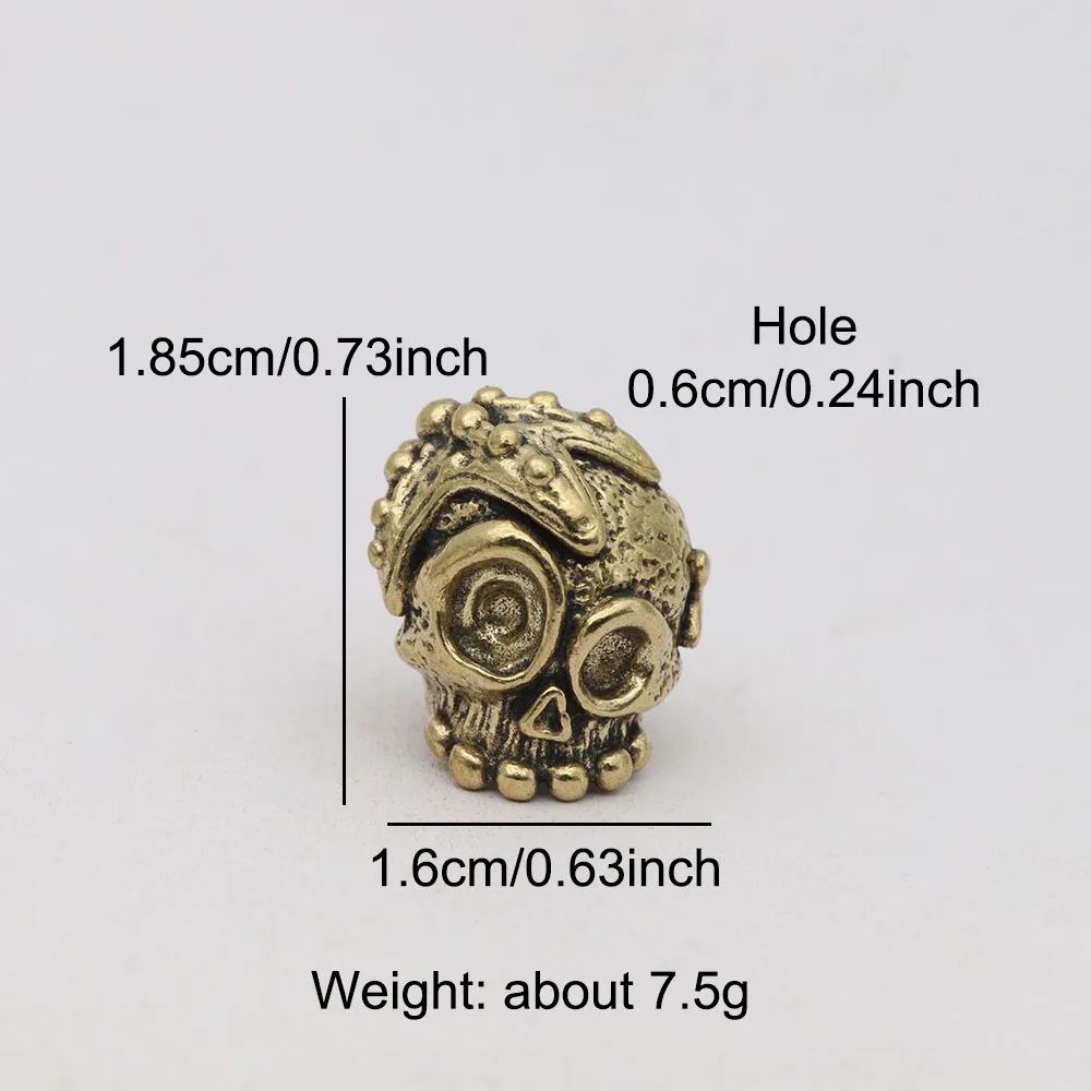 Diver Helmet Starfish Brass Knife Beads EDC DIY Paracord Woven Bracelet Lanyard Pendant Accessories Outdoor Tool Hangings Charms view 6