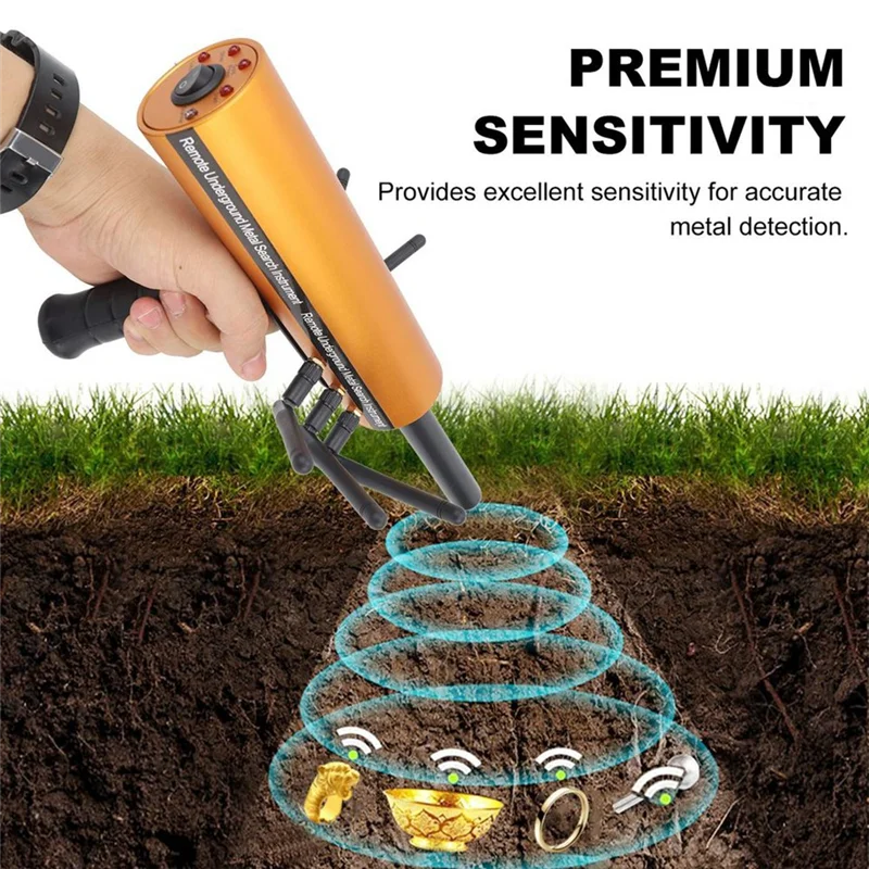 เครื่องตรวจจับโลหะ AB66-Gold Locator ค้นหาแม่นยำสำหรับเครื่องตรวจจับโลหะ AKS พร้อมความลึก 30 เมตร และระยะ 1200 เมตร 6 เสาอากาศ