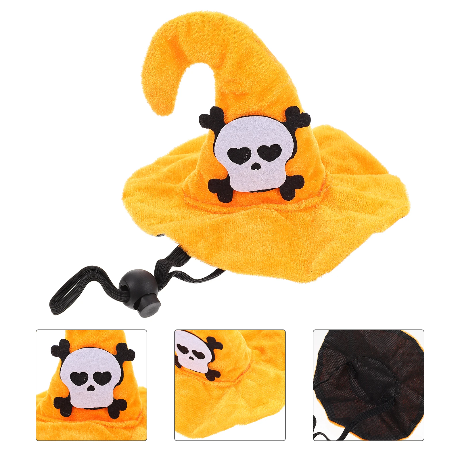 

1pc Adorable Halloween Hat For Cats Dogs Funny Pet Headgear Lightweight Foldable Costume Party Accessory Material Comfortable