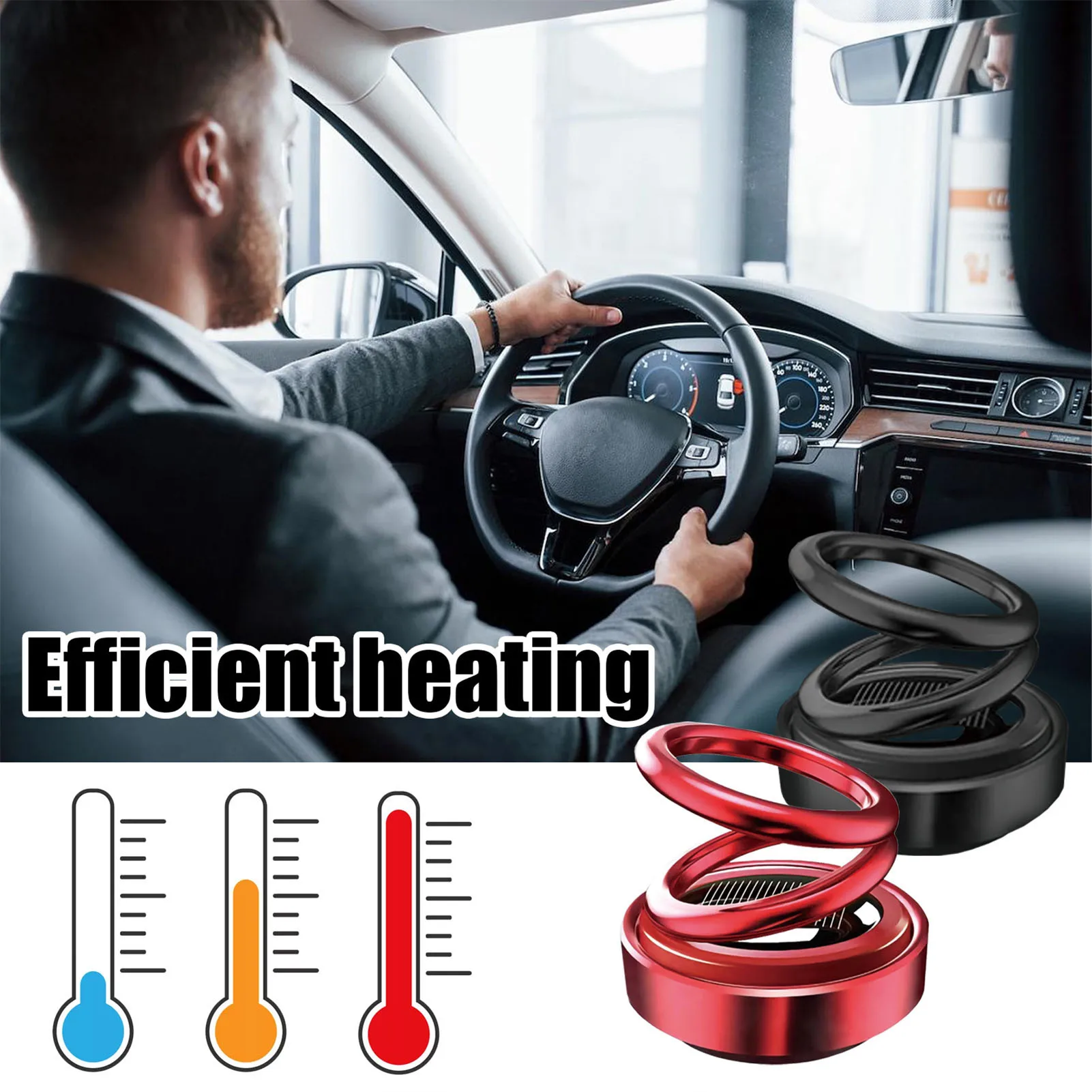 Portable  Mini Heater Rotation Fast Heating Silent Operation Heater for Enjoy the Warmer Driving