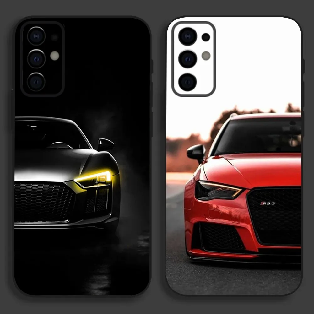 

A-Audies RS Sports Car Phone Case For Samsung S24,S21,S22,S23,S30,Ultra,S20,Plus,Fe,Lite,Note,10,9,5G Black Soft Cover