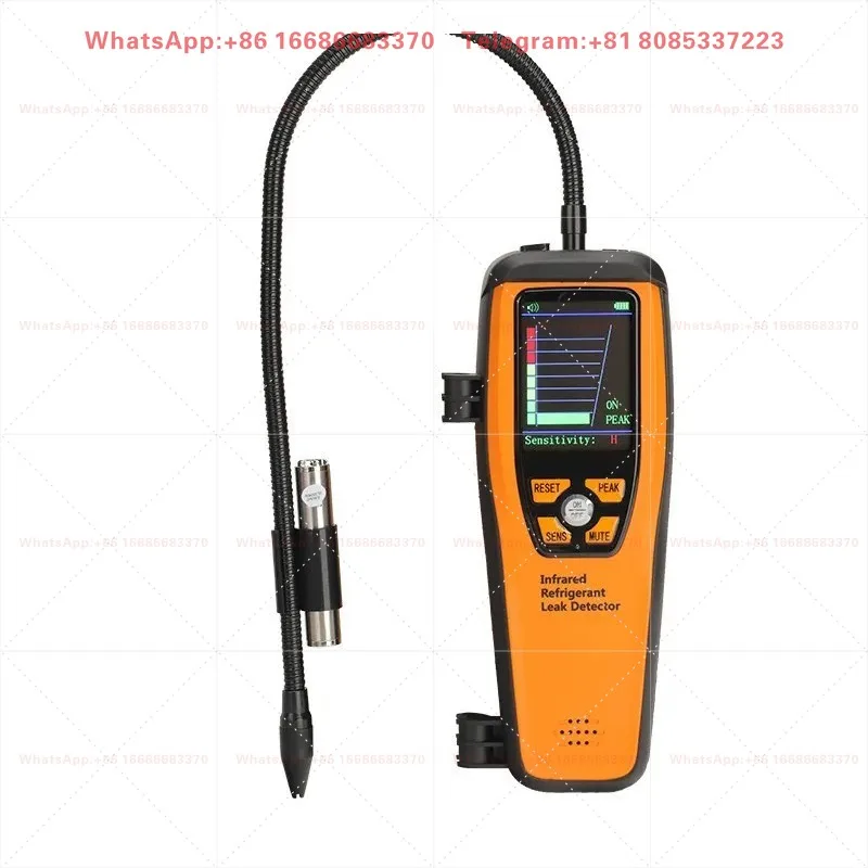 Halogen Refrigerant Leak Detector for Air Conditioner Copper Pipe Automotive Freon Gas Tester with Sound-Light