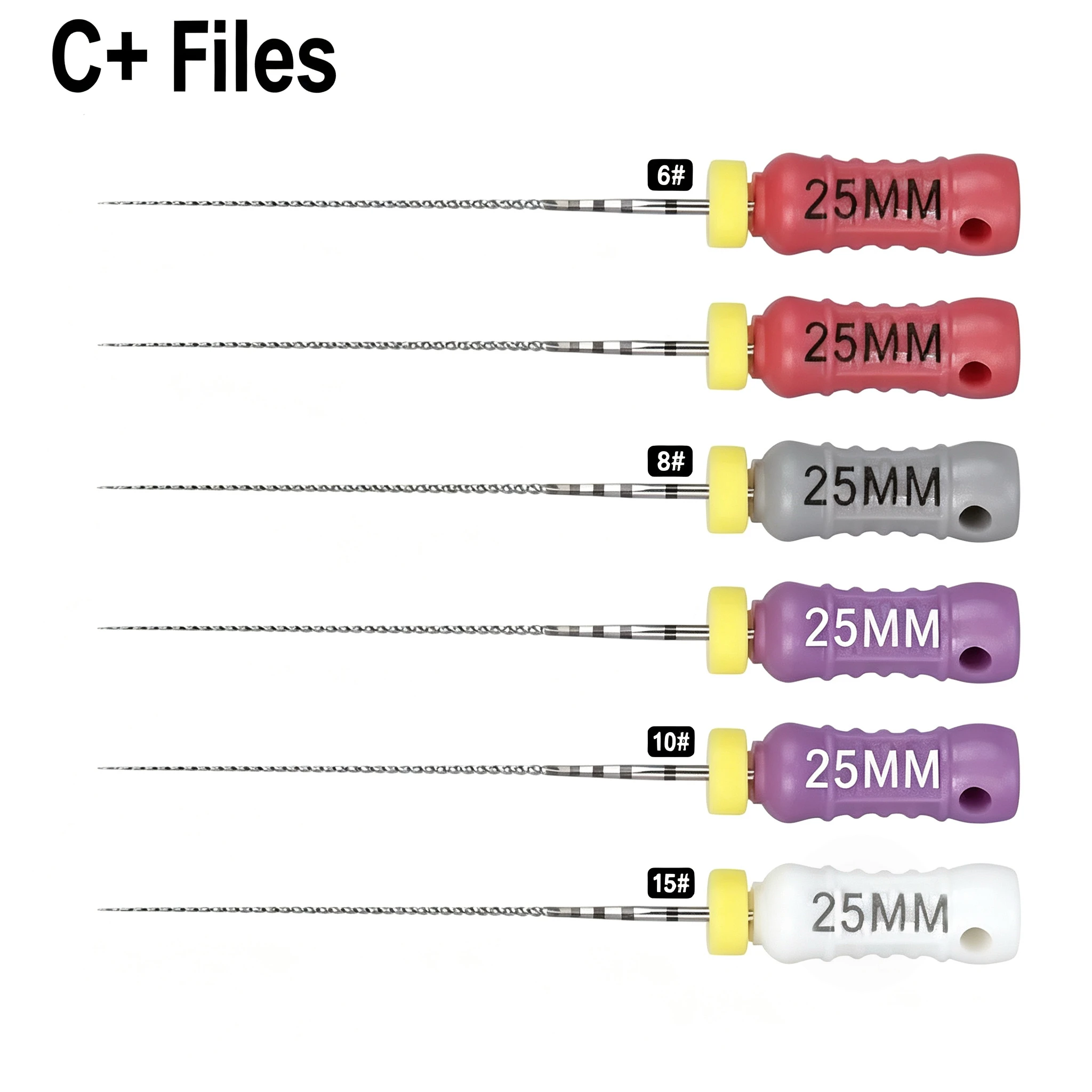 Dental C+ files Stainless Steel Endodontics Files Optional Sizes Used For Root Cleaning Dental Intrusment