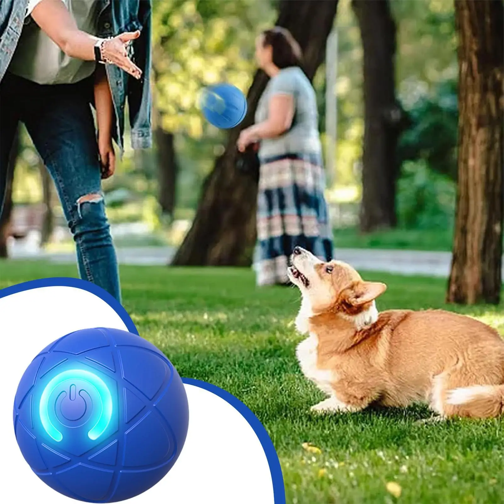 Active Rolling Ball For Dogs Interactive Fun Creative Portable Vibrating Rolling Puppy Ball Indoors Automatic Self-Moving Dog