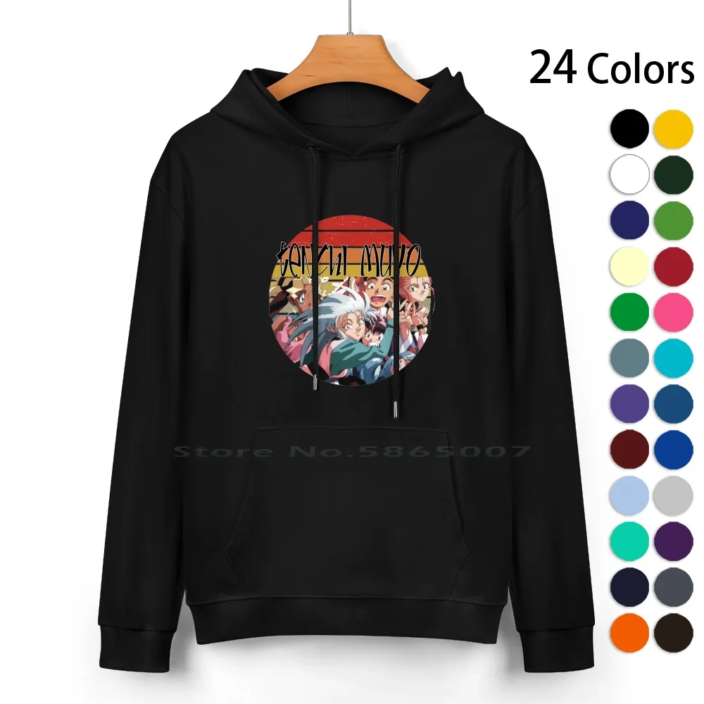 Tenchi Muyo Vintage-Ryoko Pure Cotton Hoodie Sweater 24 Colors Tenchi Muyo Vintage Hodies Ryo Ohki Tenchi Masaki Washu Ayeka