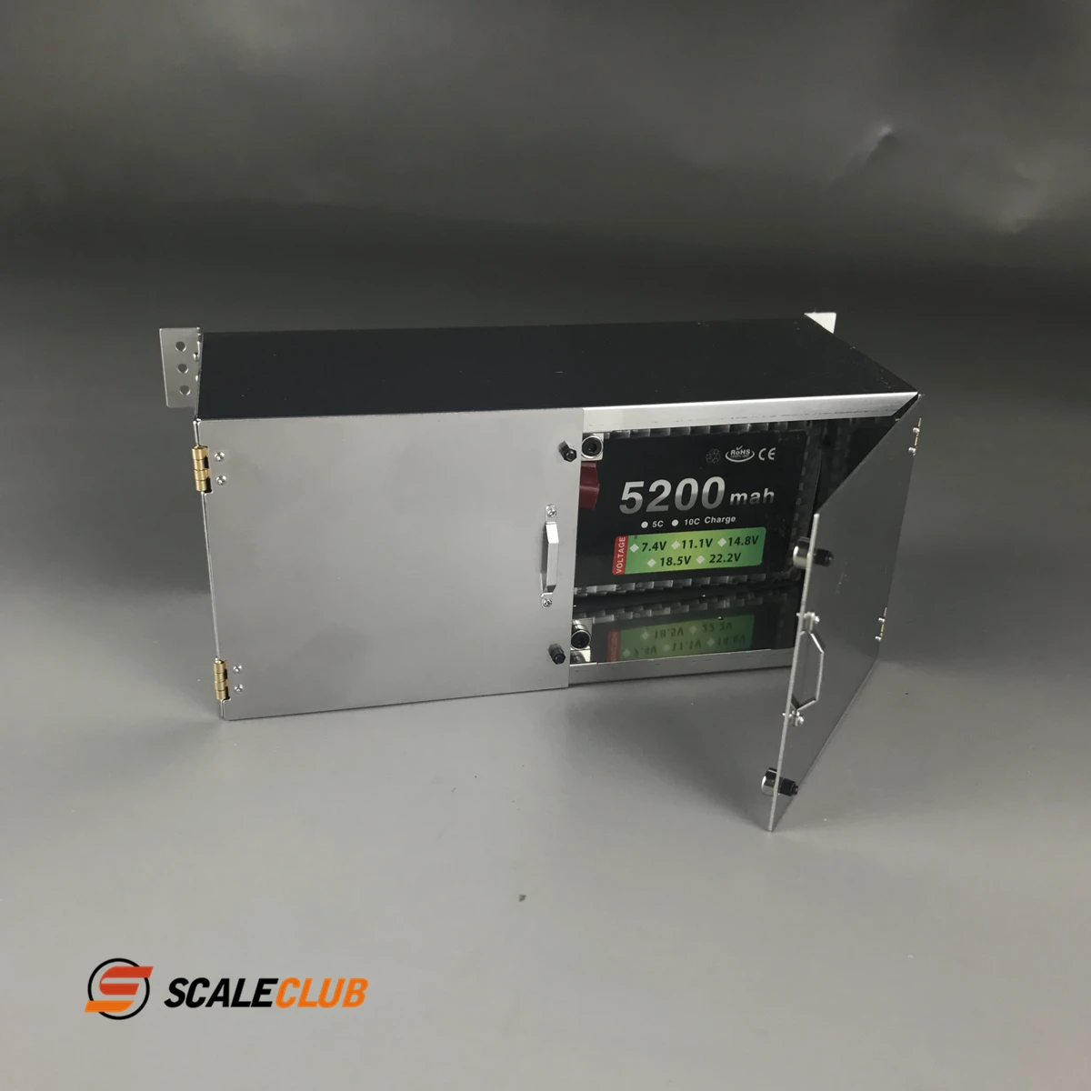 SCALECLUB 1/14 ciągnik ciężarowy tonowy z zamkniętą kubkiem, skrzynia narzędziowa, symulacja metalowych części dekoracyjnych GJX-TY-141