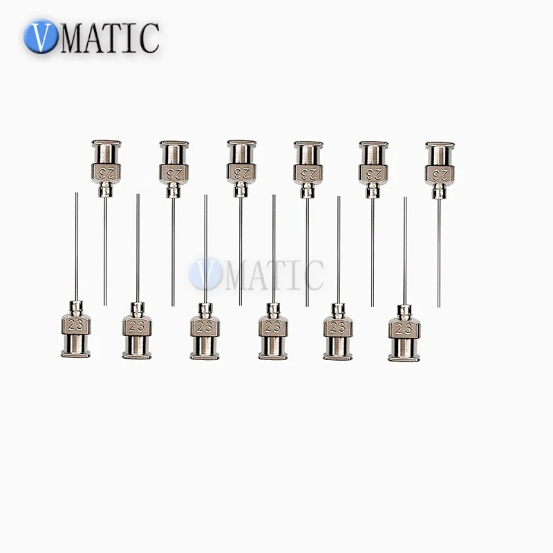 Free Shipping 12Pcs 1 Inch 23G Metal Stainless Steel Dispenser Needle Tips