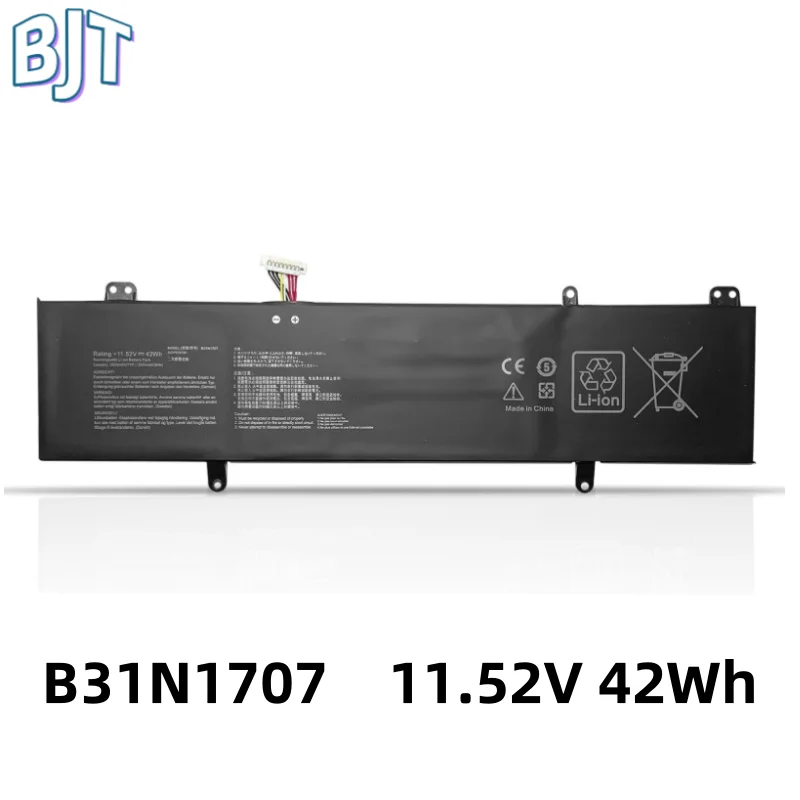 

11.52V 42Wh New B31N1707 Laptop Battery For ASUS VivoBook S14 S410UQ S410UN S41OUN S4100V S4100VN S4200U X411UA X411UF X411UN