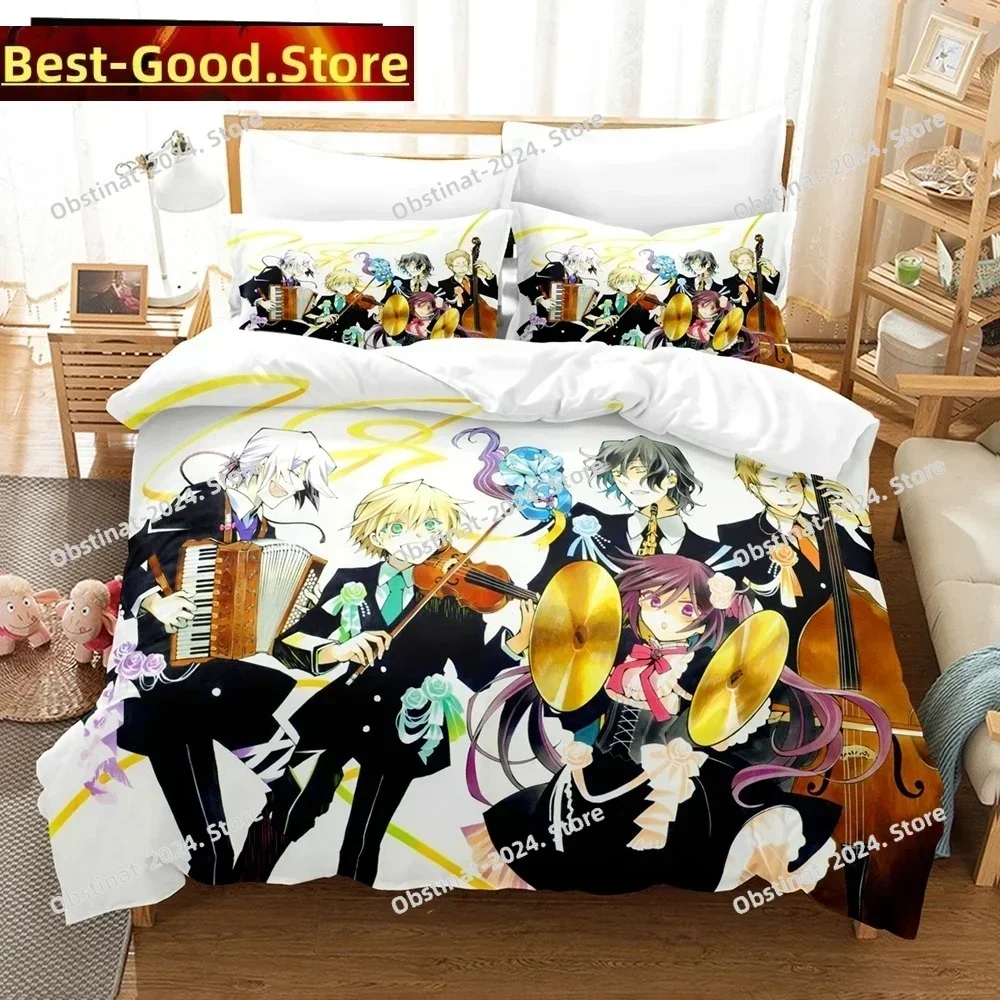 3D Anime Pandora Hearts Bedding Set Printed single Comforter Quilt Cover Duvet Cover Pillow Case 3 Pieces Sets Kids Adult Size