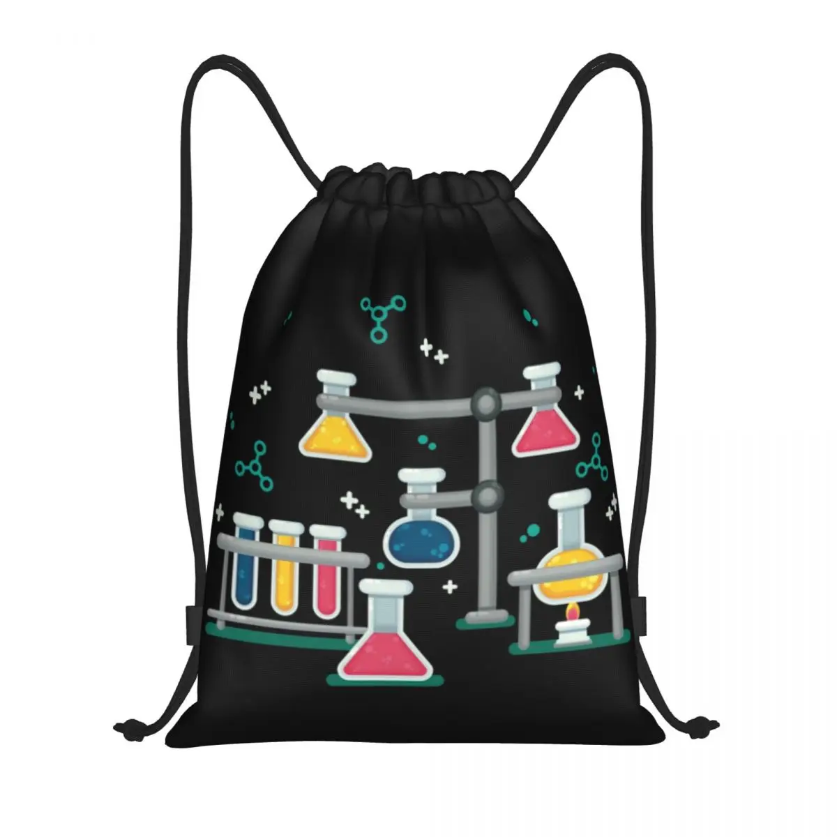 Amazing Chemistry Drawstring Backpack Bags Men Lightweight Science Laboratory Technology Gym Sports Sackpack Sacks for Shopping