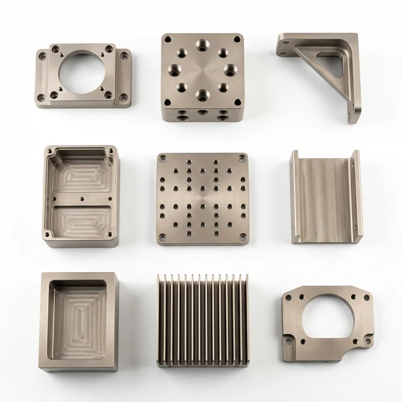 Aluminum 6061 7075 Block Housing Bracket Plate Cover Body OEM Robotics Automation Anodized Custom CNC Machining Aluminum Parts