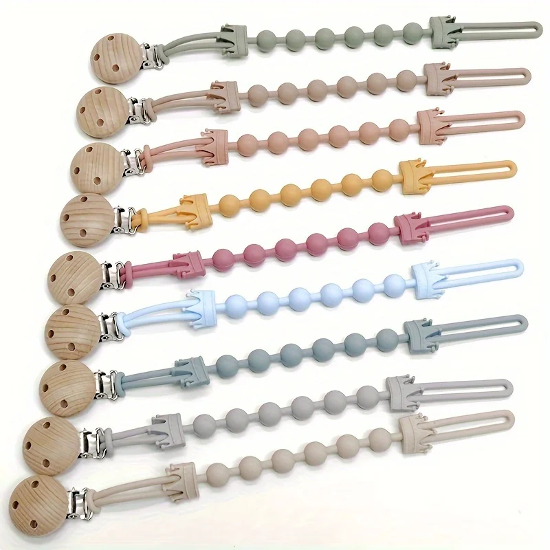 

Силиконовая цепочка для соски из бука, мягкий держатель для соски, зажим для соски, отличный подарок на Хэллоуин, День Благодарения