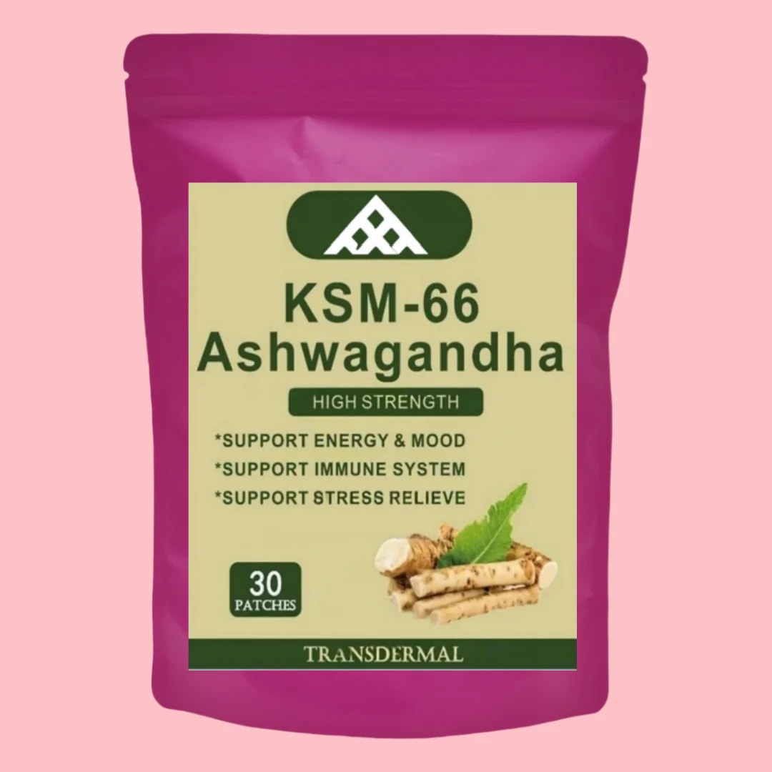 

30-летние пластыри Ashwagandha Complex Transdermal Patches для снятия стресса, усилитель настроения