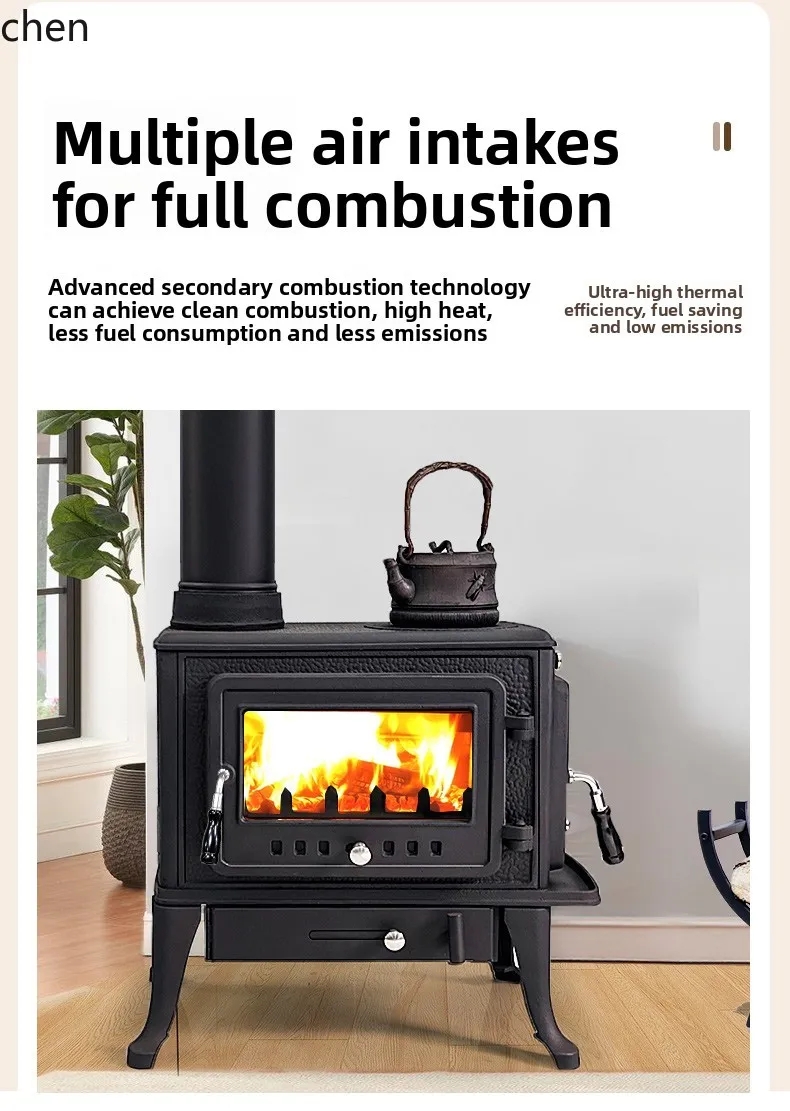 LXC Household Fireplace Heater Independent Heating Stove Rural Villa Fireplace