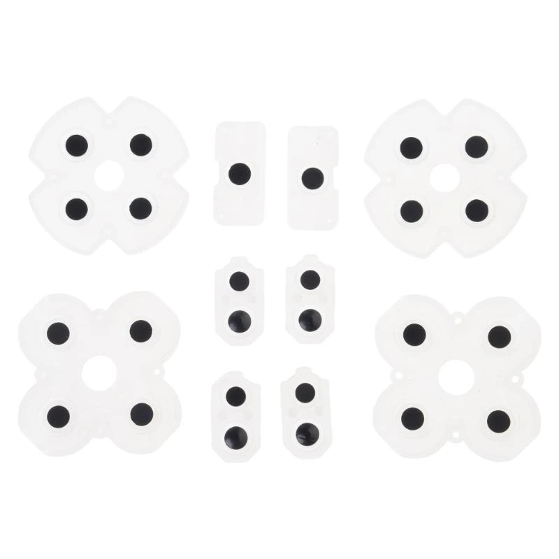 

Soft Rubber Replacement Silicone Conductive Adhesive Button Pad Keypads for PS4Controller Gamepad Accessory