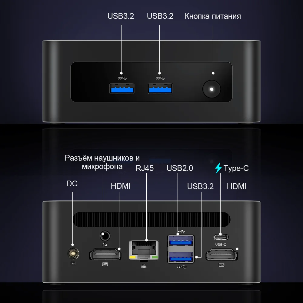 Ninkear N13 MINI PC Intel Core i5-1340P até 4,6 Ghz 16GB DDR4 1T SSD para Windows 10/11 WIFI 6 Suporte 4K 3 Display Ventilador de resfriamento