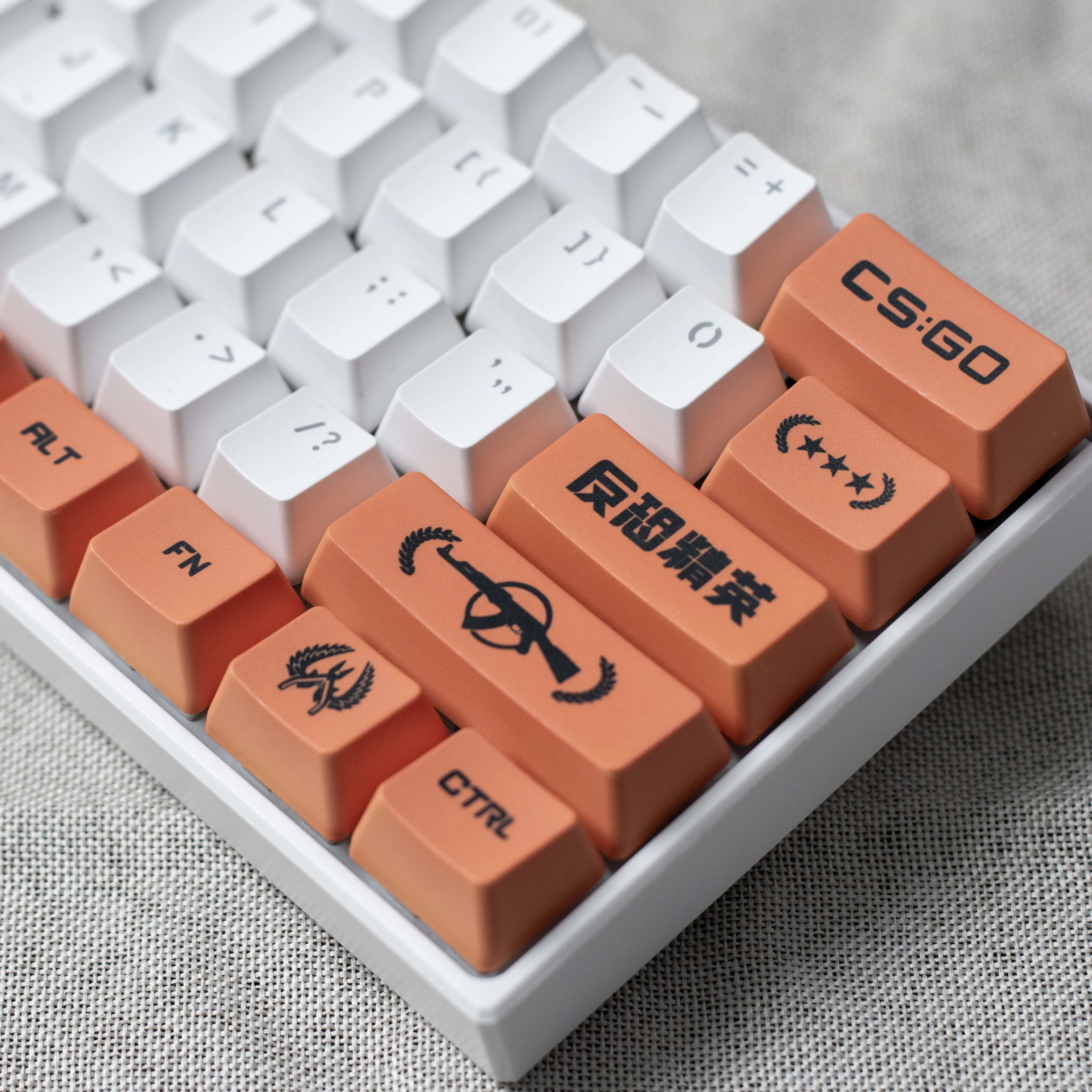 مجموعة أغطية مفاتيح CSGO CS2 متوافقة مع لوحة المفاتيح الميكانيكية 29 مجموعة أغطية مفاتيح مكونة من 14 مجموعة أغطية مفاتيح لملحقات لوحة مفاتيح الألعاب
