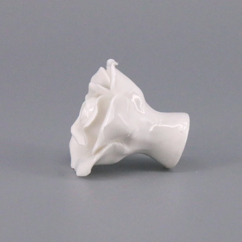 Kitchen Door Handle Cabinet Dresser Handle Cabinet Door Drawer Knob 2 Pack White Ceramic Rose