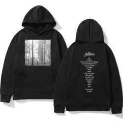 Taylor Pullover Musik album Folklore Print Kapuzen pullover 2022 Herbst/Winter Hip Hop Harajuku Hoodie Männer Frauen schwarze Hoodies