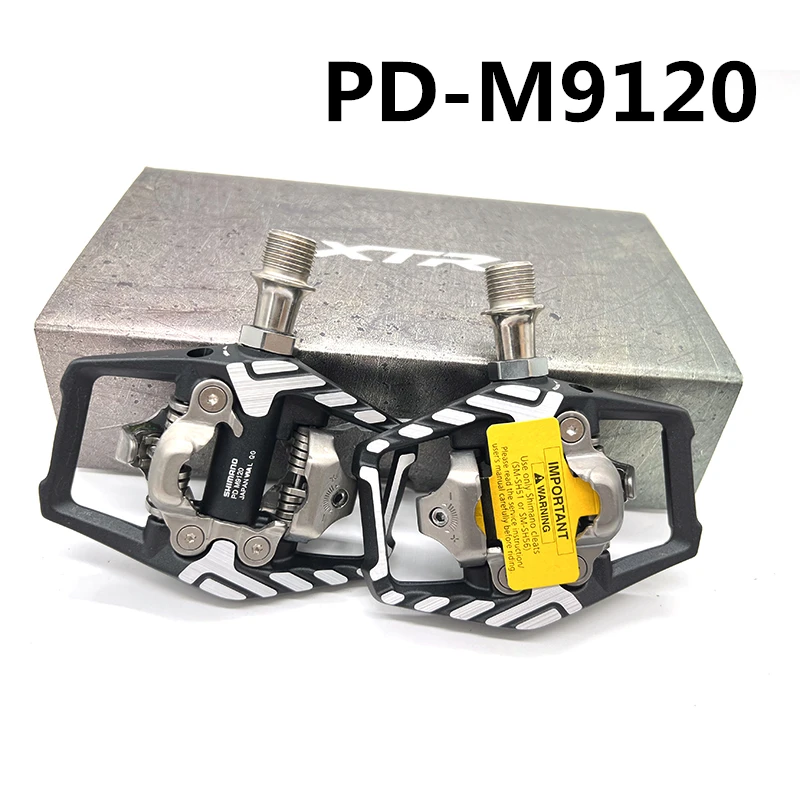 

XTR PD-M9120 Mountain Bike SPD Pedal With SM-SH51 Cleat EIEIO Wide Platform Self-locking Pedals 398g/Pair Bicycle Parts