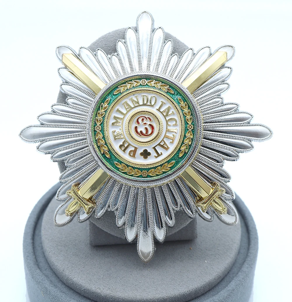 Polish-Russian Breast Star of the Order of Saint Stanislaus with Swords Replica