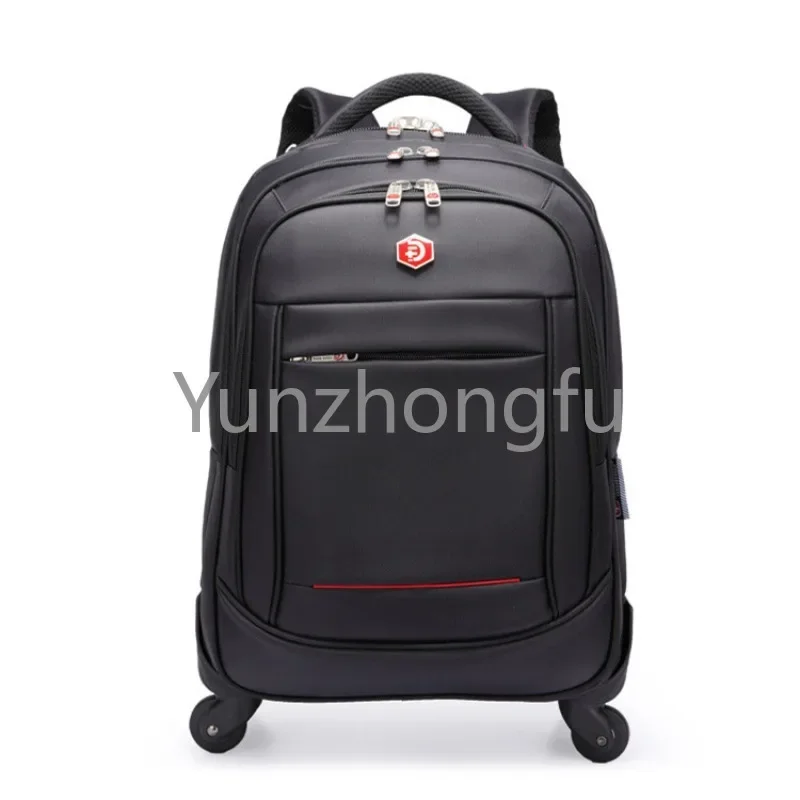 Large Storage Multifunction Travel Wheeled Rolling Laptop Backpack Luggage