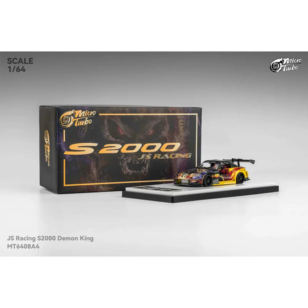 

Модель автомобиля Microturbo 1/64 S2000 Demon King из сплава, игрушка-подарок для подростков и взрослых, коллекционная модель для хобби