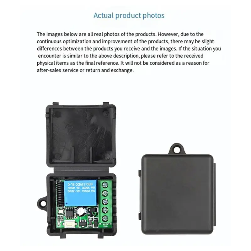 DT22 433Mhz Wireless Remote Control Switch DC 12V 1CH Relay Receiver Module for Home Automation