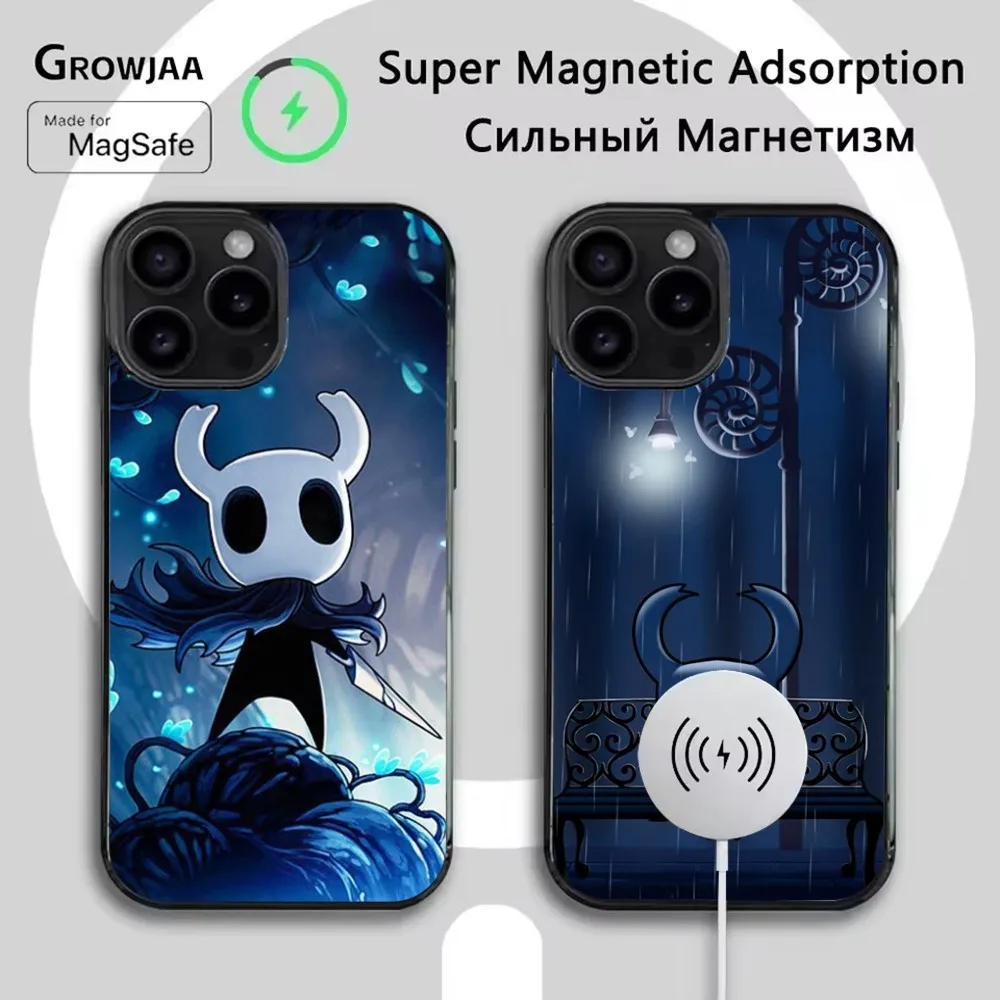 

H-Hollow Knight Phone Case For iPhone 16e,16,15,14,13,12,11,Plus,Pro,Max,Mini Magsafe Magnetic Wireless Charging