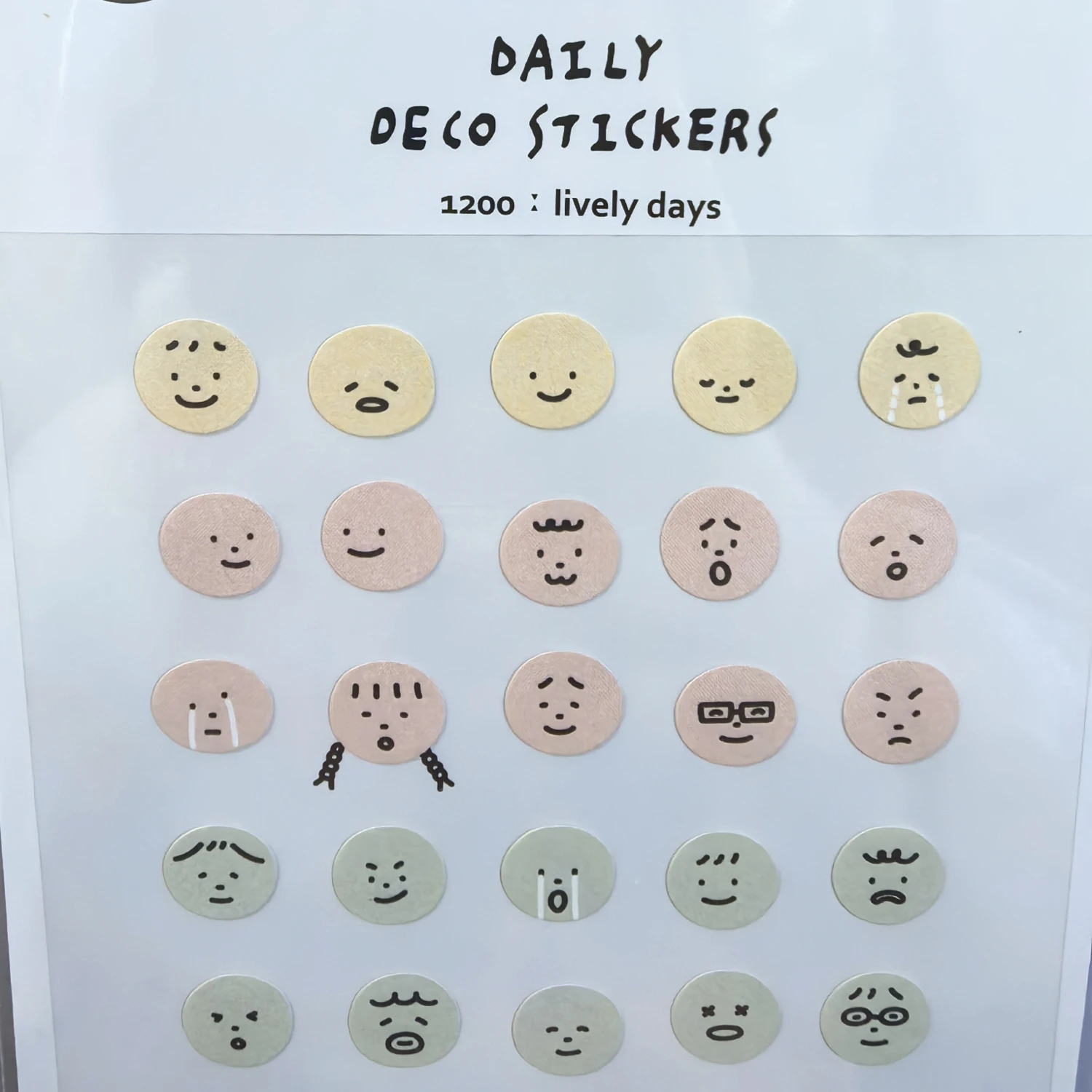 Korean Import Suatelier Lively Days Paper Stickers Diary Sticker Scrapbook Decoration Stationery Stickers School Gift 1200