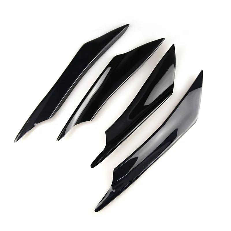 

4Pcs Universal Car Front Bumper Lip Decoration Diffuser Splitter Fins Body Spoiler Carbon Fiber Canards ​Car Tuning Canard