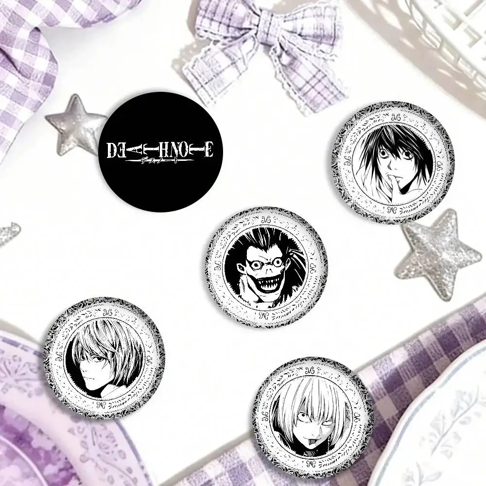Classic Anime Death Note  Soft Button Pin Funny Silly Gnarpy On A Skateboard Meme Badge Gamer Collection Gifts