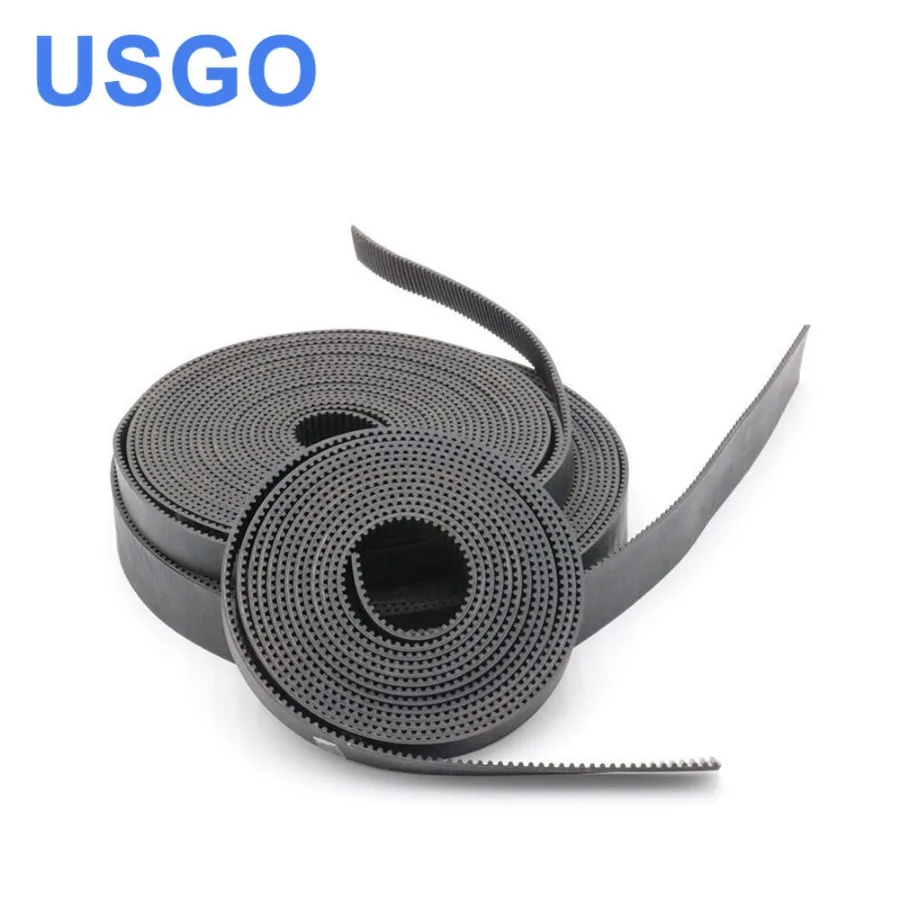 USGO High Quality 10meters HTD3M PU Open Belt 3M Width 5 10 15 20 25 30mm Timing Belt Polyurethane for CO2 Laser Machine