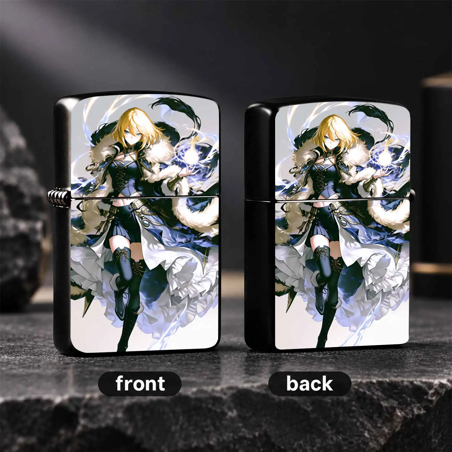 Trendy Anime Blonde Magic Girl Themed Lighter, Exquisite Printed Unique Stylish Design, Perfect For Daily Carrying, Parties, Collection, Gifting Scenarios, Delicate Eye-Catching Appearance, Great For Showing Personal Taste, Ideal Chic Prese