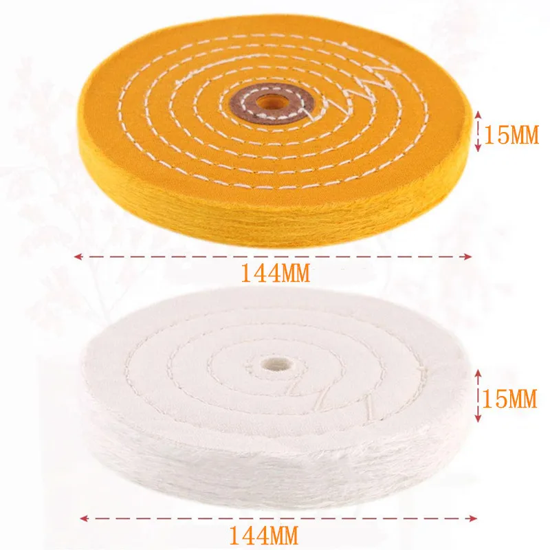 6INCH 150MM Polishing Buffing Wheel Cotton Lint Cloth Gold Silver Jewelry Mirror Polishing Wheel Flannelette Abrasive Tools