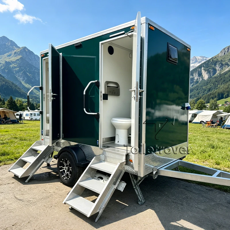 Vip Luxury Bathroom Trailers Outdoor Use Restroom Trailers Portable Toilet Mobile Toilet Trailer with Multiple Functions