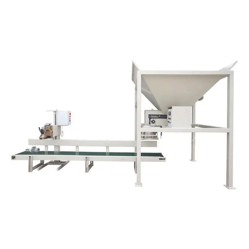 

Powder automatic packaging machine, weighing and sewing integrated automatic bagging machine