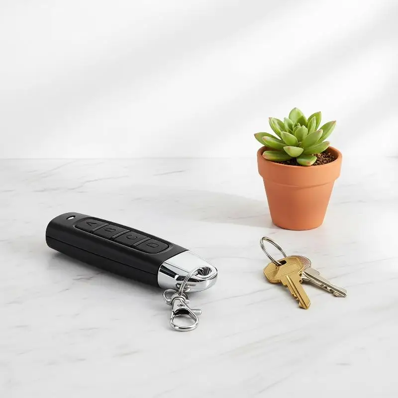Universal 4 Button Remote Control Easy Programming Long Lasting Stable Signal for Home Garage Entry Gate Replacement