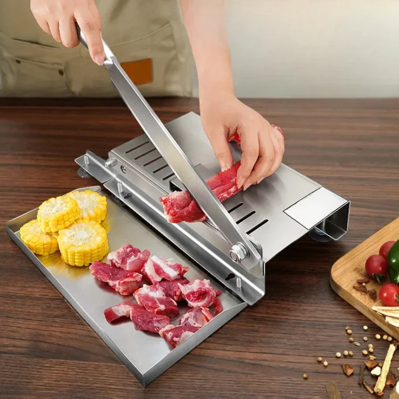 

Stainless steel multi-functional slicer home meat and vegetable cutting machine commercial mini bone vegetable cutting tool