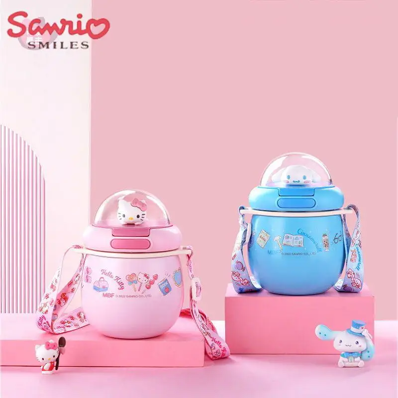 

Sanrio Kawaii Anime Hello Kitty Y2K Cinnamoroll Insulation Cup Cute Portable Large Capacity Water Cup 316 Stainless Steel Girl